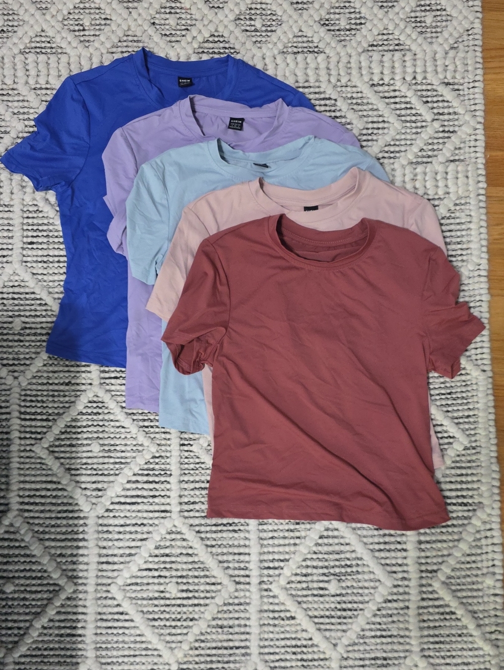 Everyday Crewneck Tee - Rosewood, Blush, Sky, Lavender & Cobalt - Pack